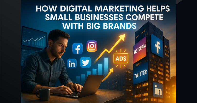 You are currently viewing How Digital Marketing Helps Small Businesses Compete with Big Brands