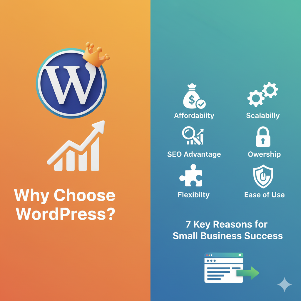 You are currently viewing  Why Choose WordPress? 7 Key Reasons for Small Business Website Success