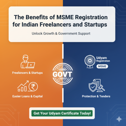 MSME Registration: Unlocking Key Benefits for Indian Freelancers and Startups