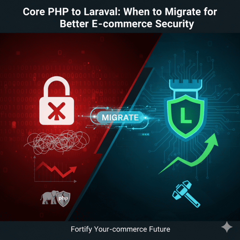 You are currently viewing Core PHP to Laravel: When to Migrate for Better E-commerce Security