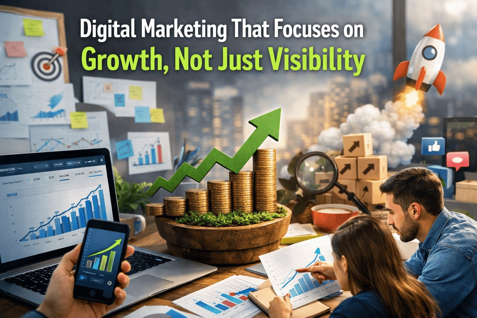 You are currently viewing Digital Marketing That Focuses on Growth, Not Just Visibility
