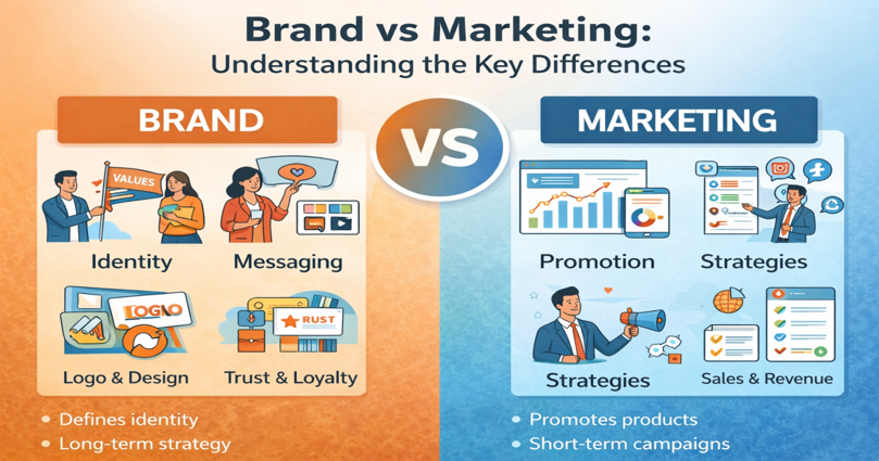 Brand vs Marketing: Understanding the Key Differences