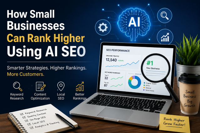 You are currently viewing How Small Businesses Can Rank Higher Using AI SEO