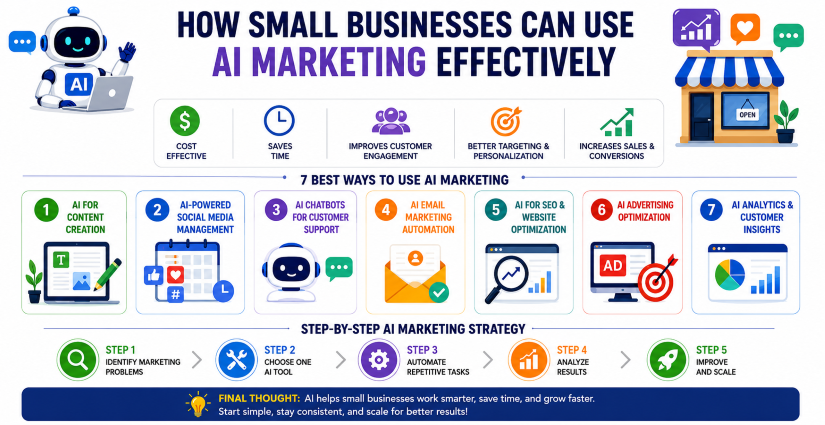 You are currently viewing How Small Businesses Can Use AI Marketing Effectively